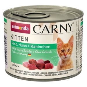 Animonda CARNY Kitten Wołowina, kurczak, królik 200 g