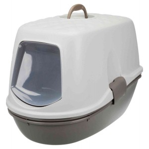 Trixie Berto Top Kuweta kryta z Higienicznym Systemem Przesiewającym, 39x42x59cm, szary/brązowy