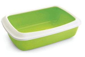 Savic Iriz Kuweta Otwarta 50x37x14 cm limonkowa/biała