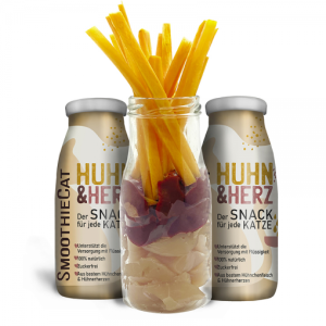 SmoothieCat Kurczak, Serca z Kurczaka i Marchew 150 ml, Monoproteinowe Smoothie Dla Kota!