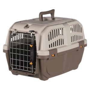 Transporter Skudo 1 XS z Metalowymi drzwiami i zamkiem IATA, 48x31,5x31 cm,  szarobrązowy, Udźwig do 12 kg!
