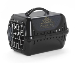 Moderna Trendy Transporter z Metalowymi Drzwiami (IATA) Luxurious Czarny 30,5x50x33,5cm 