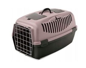 Stefanplast Transporter z Metalowymi Drzwiami  Gulliver 2 55x36x35cm, do 8 kg, różowy