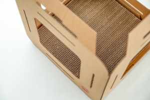 Drapak dla kota KARTONOWY domek kostka kociamięta