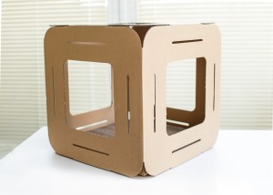 Domek dla kota KARTONOWY 2 kostki kociamięta