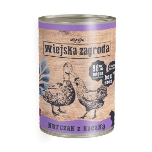 Wiejska Zagroda Kot Kurczak z kaczką 400g
