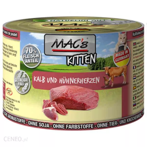 MAC's Cat Wołowina i Kurze Serca 200g