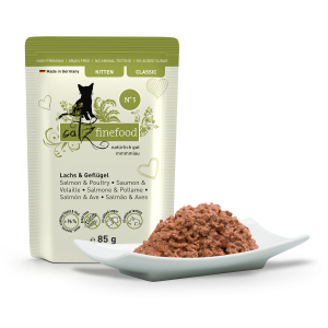 Catz Finefood Kitten No. 05 Łosoś i Drób 85g