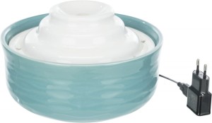 Trixie Poidło fontanna ceramiczna Vital Falls 1,5l białe/petrol