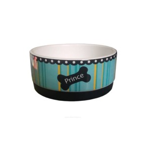 YARRO Miska Ceramiczna Na Gumie Prince 12,5cm turkusowa