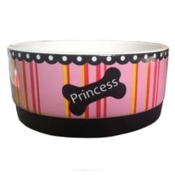 YARRO Miska Ceramiczna Na Gumie Princess 12,5cm różowa 