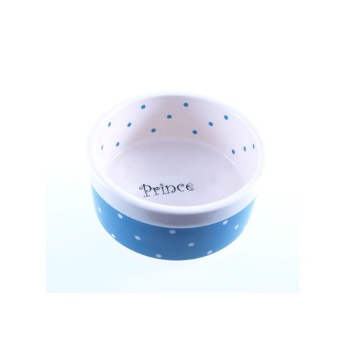 YARRO Miska Ceramiczna Prince 13,5x5,5 cm niebieska/biała