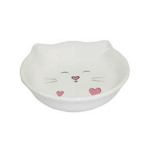 YARRO Miska Głowa Kota 14x14x3,5cm biała