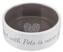 Trixie Miska ceramiczna Pet's Home 0,3l/12cm kremowa/ciemnoszara