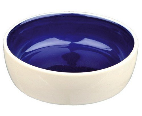 Trixie Miska ceramiczna 0,25l/12,5 cm kremowa/ciemnoniebieska
