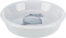 TRIXIE Miska Ceramiczna z nadrukiem kota 0,25l/13cm szara