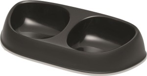 YARRO Miska Sensibowl Podwójna 2x 0,2l czarna