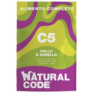 Natural Code Cat C5 Kurczak i Jagnięcina 70g , Pełnowartościowy Posiłek!