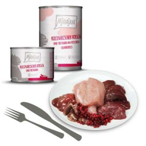 MjAMjAM Rozkoszny jeleń i indyk ze świeżą żurawiną puszka 400g