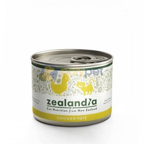 Zealandia Deluxe Cat Kurczak Nowozelandzki z Wolnego Wybiegu 185 g , Dodatek Nowozelandzkiej Małży Zielonej Dla Zdrowych Stawów!