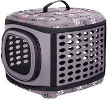 Ibiyaya Transporter Kuferek Szary do 6 kg, Bardzo Lekki (1,2 kg) i Składany! 