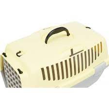 Trixie Transporter CAPRI 1 XS z Plastikowymi Drzwiami 32x31x48cm, żólty/jasnoszary 