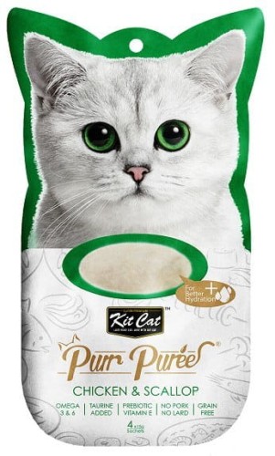 Kit Cat PurrPuree Kurczak i Przegrzebki 15g (1 szt)   
