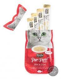 Kit Cat PurrPuree Plus Skin&Coat Tuńczyk 4x15g, Dla Zdrowej Skóry i Pięknej Sierści!