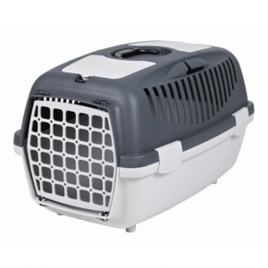 TRIXIE Transporter Capri 2 XS-S  z Plastikowymi Drzwiami 37x34x55cm, szary