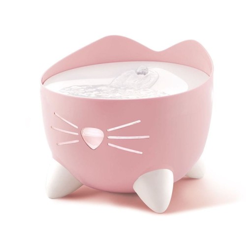 Catit Pixi Fountain Poidło Fontanna dla kota 2,5l, 22x22x19,5cm, różowa
