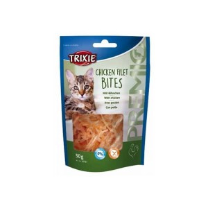 TRIXIE  Premio Chicken Filet Bites 50g, Fileciki z Kurczaka, Niewielkie Kawałki!