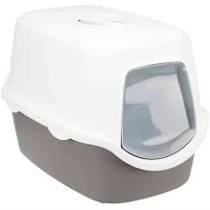 Trixie  Kuweta Kryta Diego z Filtrem Węglowym 40x40x56cm, szary/kremowy