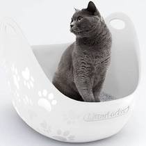 Petmate Kuweta LitterLocker z łopatką, 57x45x41cm, biały