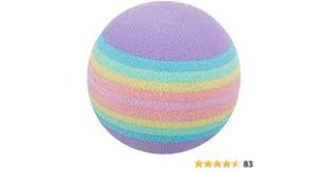 Trixie Piłki Tęczowe Twarde 3,5cm ,opakowanie 4 szt, NOWA WERSJA KOLORYSTYCZNA!