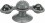 Trixie Window Spinner Zabawka na Przyssawce z Dzwonkiem, TPR, 16cm, antracyt