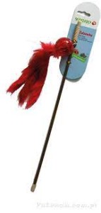 YARRO Wędka z Plastikową Piłeczką i Futerkiem 