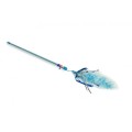 YARRO Wędka z Piórkami i Neonowym Sznurkiem 45cm, niebieskie/żółte