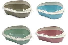 Yarro Corner Kuweta Otwarta Narożna Profilowana z Ramką 58x48x20,5 cm pudrowy różowy/pudrowa zieleń/beżowy 