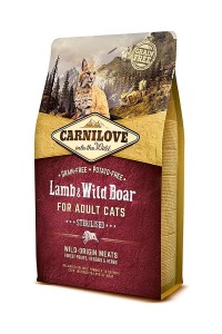 Carnilove Cat Sterilised Jagnięcina i dzik 2 kg