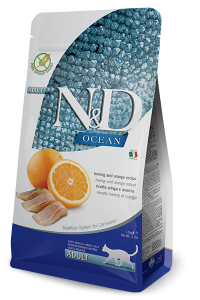 N&D Cat Ocean Śledź z Pomarańczą 300g