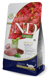 N&D Cat Quinoa  Jagnięcina z Quinoa, Koprem Włoskim i Miętą, Trawienie i Trzustka 300g  