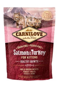 Carnilove Cat Kitten Łosoś i indyk 400 g