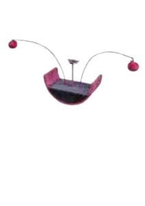 YARRO Zabawka Dla Kota Półkole z Wędkami, Pomponami i Dzwoneczkami, różowy/szary