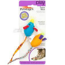 Petstages Kolorowe Myszki, 2 szt