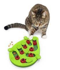 Petstages Gra Nina Ottosson Cat Puzzle & Play Buggin' Out, Gra Startegiczna Biedronki Chowają Przysmaki!