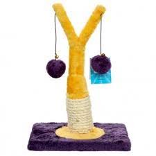 Yarro Drapak Mini Drzewko 18x18x32 cm, fioletowy/żółty