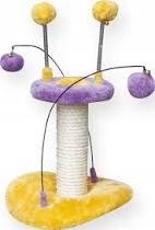 Yarro Drapak Mini UFO 23x24x25 cm, fioletowy/żółty