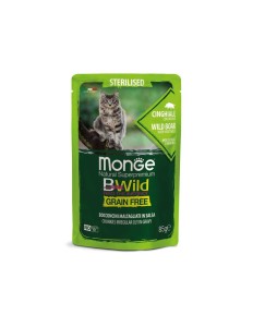 Monge BWild Buste Grain Free Sterilised Dzik z Warzywami w Sosie 85g