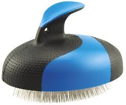 WAHL Palm Pin Brush Szczotka Dla Kota z Uchwytem i Gęstymi Igłami, niebieski/czarny 