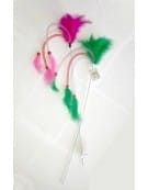 Diamond Pets Wędka 3 Wężyki z Piórkami (model 20)